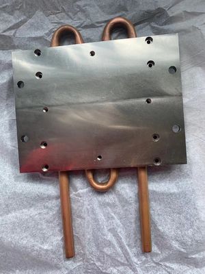 Anti Anodizing Al 6063 Al 6061 Water Cooling Plate With Copper Tube