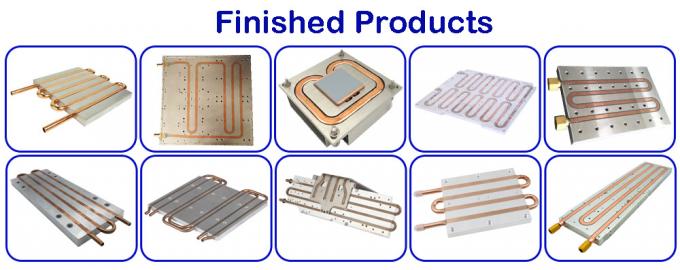 صفحه خنک کننده مایع آلومینیوم دارای گواهی ISO9001 برای سیستم خنک کننده 4