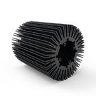 Black ODM Extruded CNC Aluminum Heat Sinks For LED Radiator